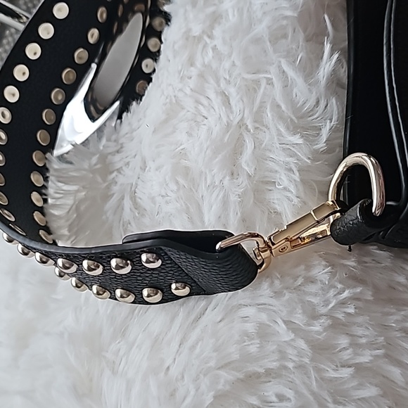 PURSE Women's Bohemian Clear Rhinestone Shoulder Purse with Bejeweled Design - Picture 11 of 12